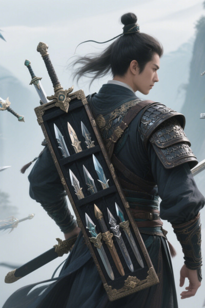 A Sword-bearing Soldier Crosses the River