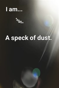 I am...*sigh* a speck of dust.