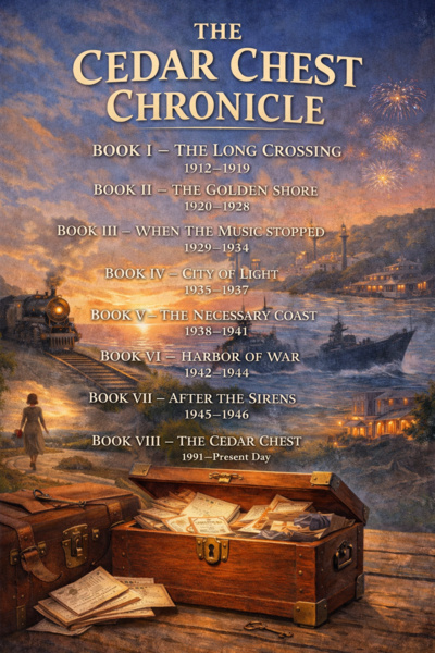 THE CEDAR CHEST CHRONICLE BOOK I — THE LONG CROSSING 1912–1919