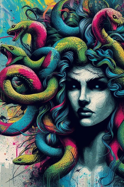 Medusa and the Easter Bunny [flash fiction/creative scene]