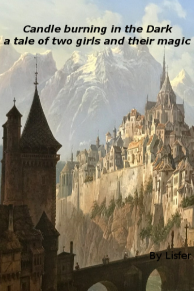 Candle burning in the dark